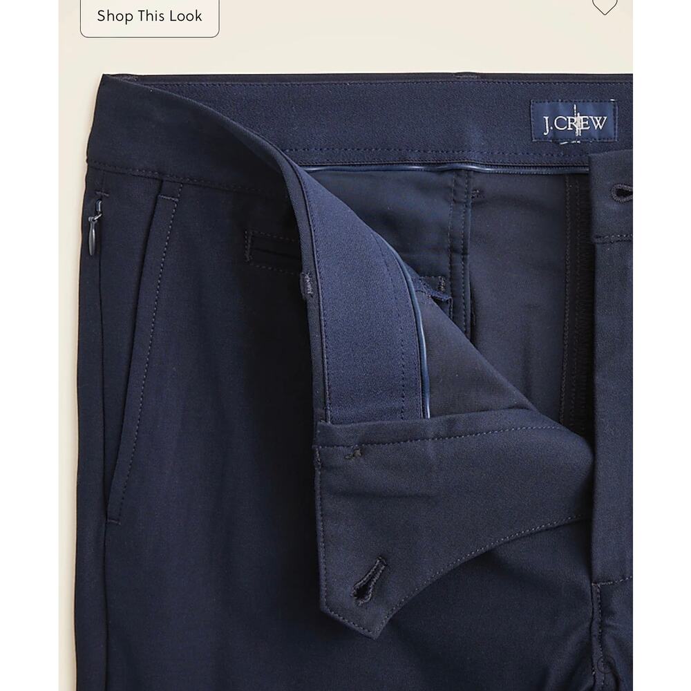 J. Crew 484 Slim-fit tech pant in Darkest Indigo Navy size 30/32 - Picture 5 of 9